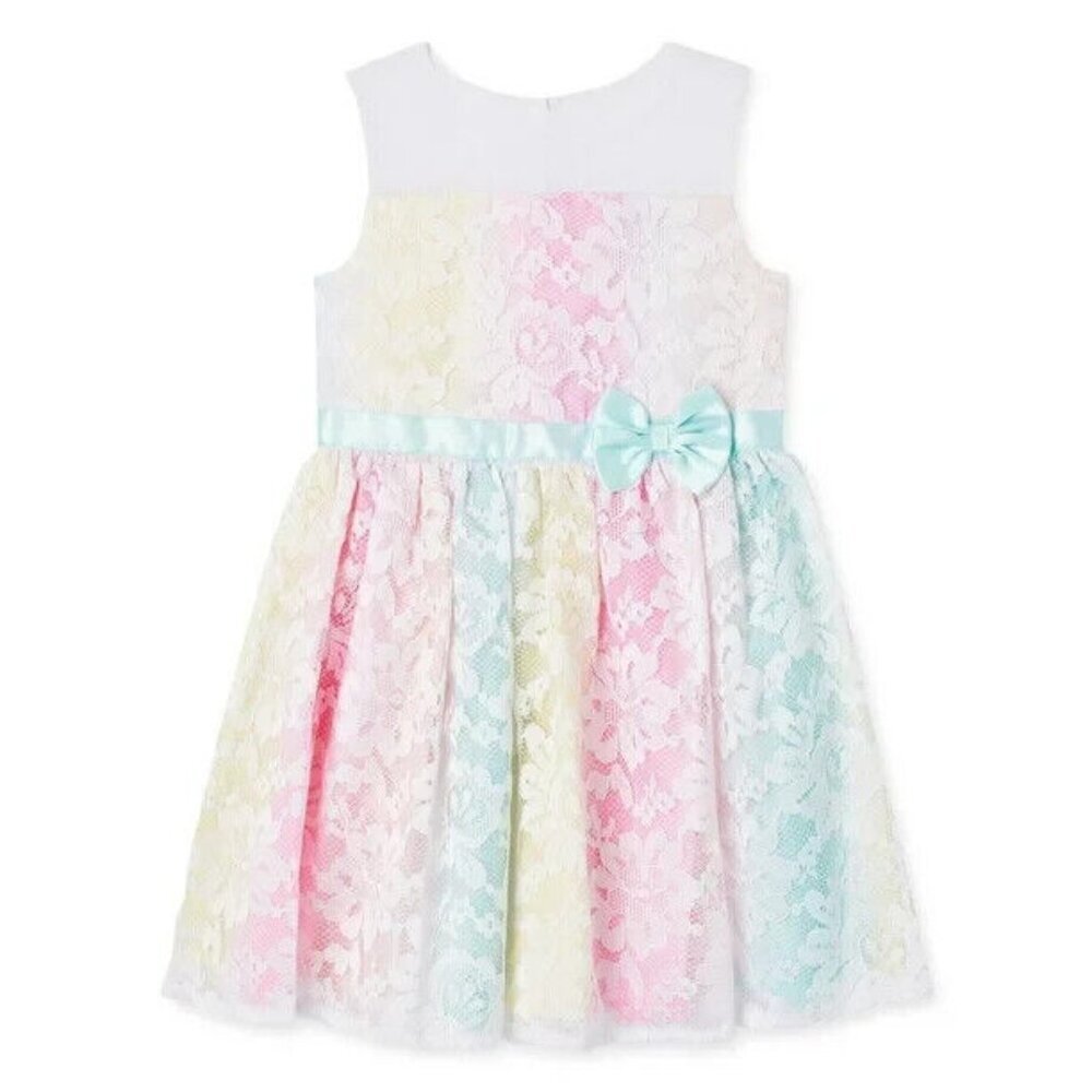 Baby Girls George Lace Dress Robe George pour petites filles Colorful 6-…